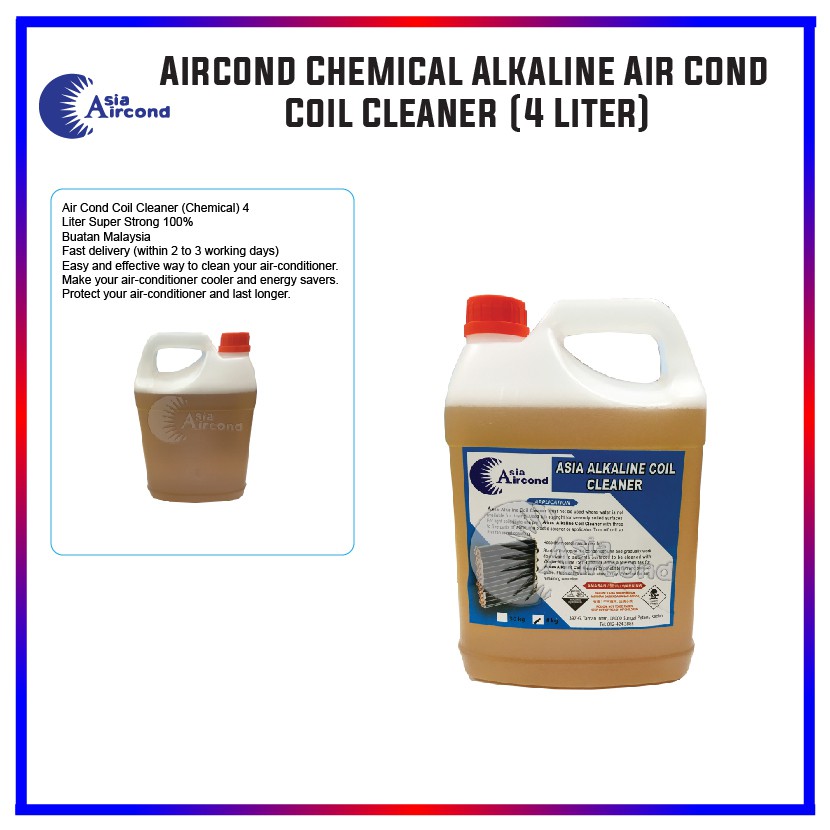 Aircond Chemical Alkaline Air Cond Coil Cleaner (4 Liter) Shopee Malaysia