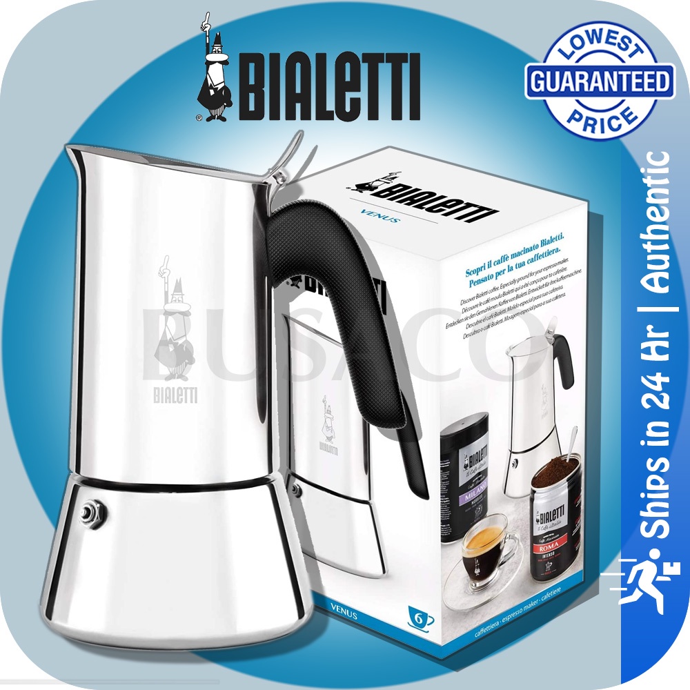 🔥In Stock🔥 Bialetti New Venus Coffee Maker | For All Types of Hobs (Including Induction), 18/10 Steel | 💯% Authentic