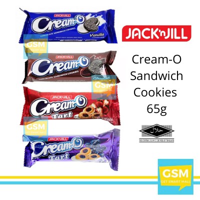 READY STOCK? JACK N JILL CREAM O BISCUIT SANDWICH COOKIES – 132g
