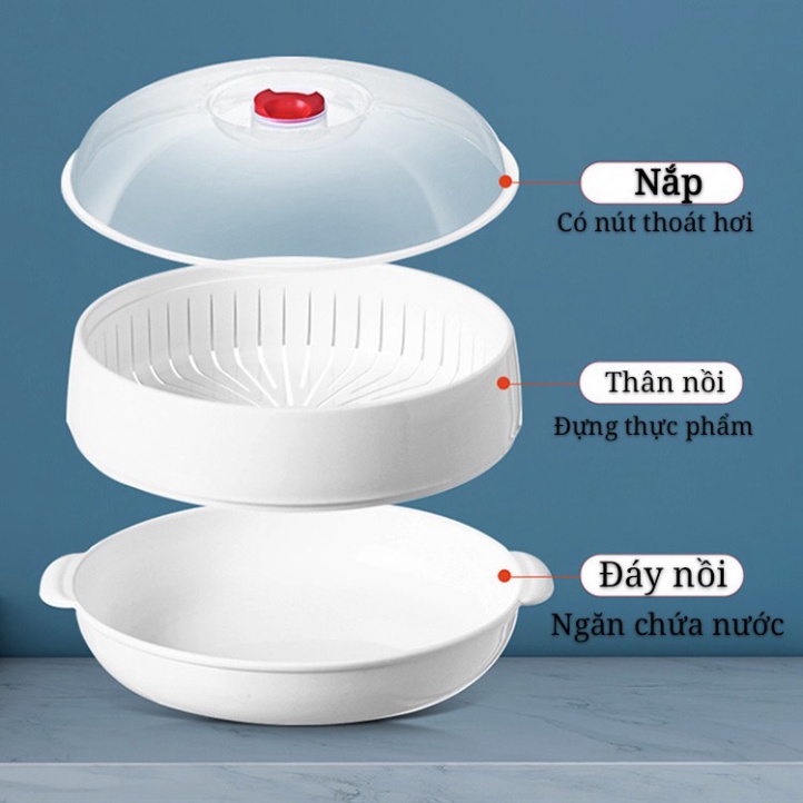 Premium Food Steamer For Microwave Heat Resistant Plastic Steamer 3 Details