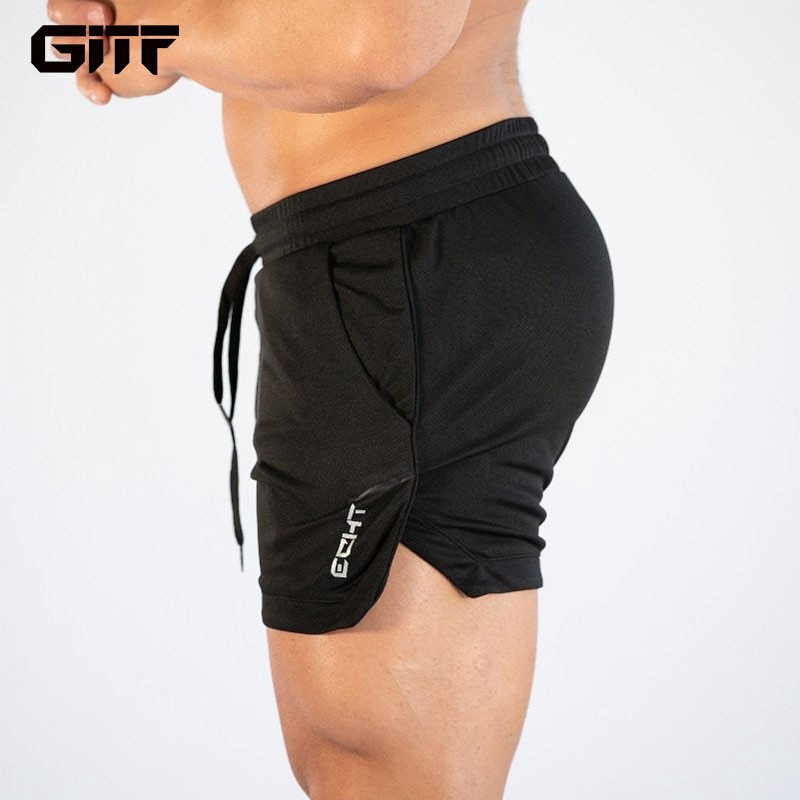 mens gym compression shorts