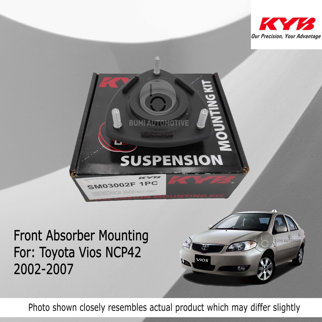 Kyb Toyota Vios Ncp42 2002 2007 Front Depan Absorber Mounting 1 Pc 2pcs Shopee Malaysia