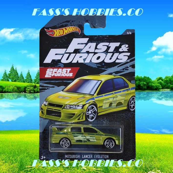 HOT WHEELS FAST AND FURIOUS 2 FAST 2 FURIOUS MITSUBISHI LANCER EVOLUTION MITSUBISHI EVO 7 8 9
