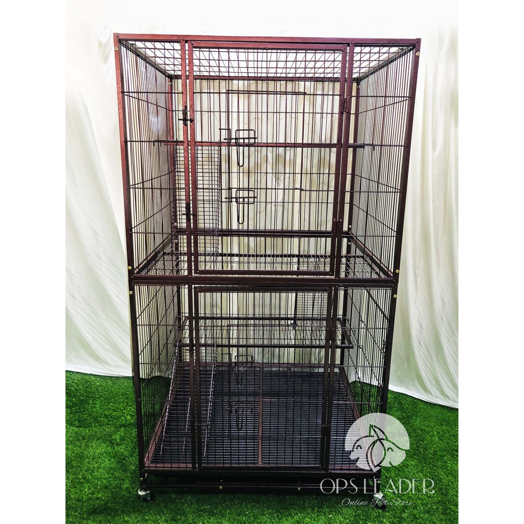 READY STOCK ** LIMITED UNIT ** Heavy Duty 3 Layer Cat Cage With Wheel
