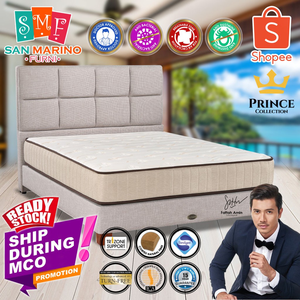 [SHIP DURING MCO] SINGLE - King Koil Fattah Amin Prince RUBY 12 Inches Super X-Spring Coil System Mattress Tilam