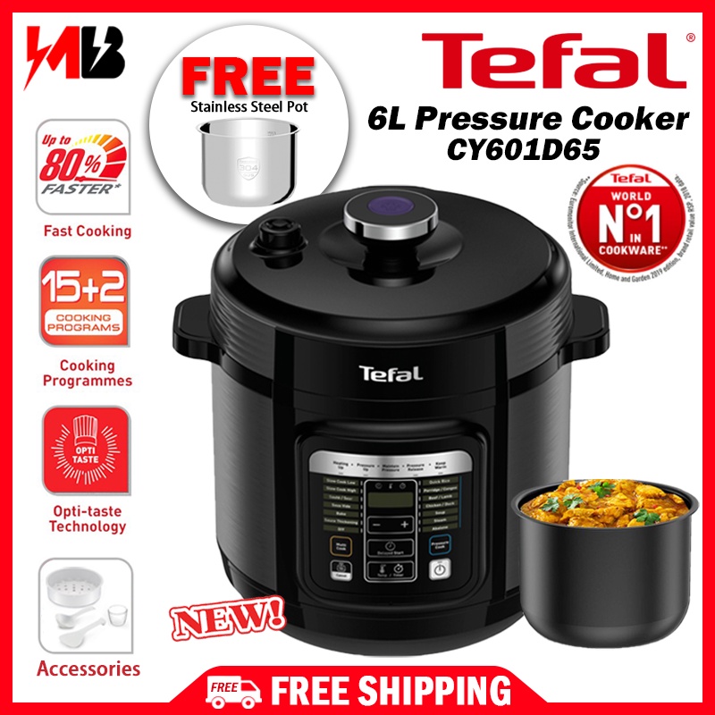 [ BUBBLE WRAP ] Tefal / Philips Pressure Cooker CY601D65 CY601D ❗FREE 3pcs Masterseal Fresh Box❗ 6L 1000W (CY601D+XA622D