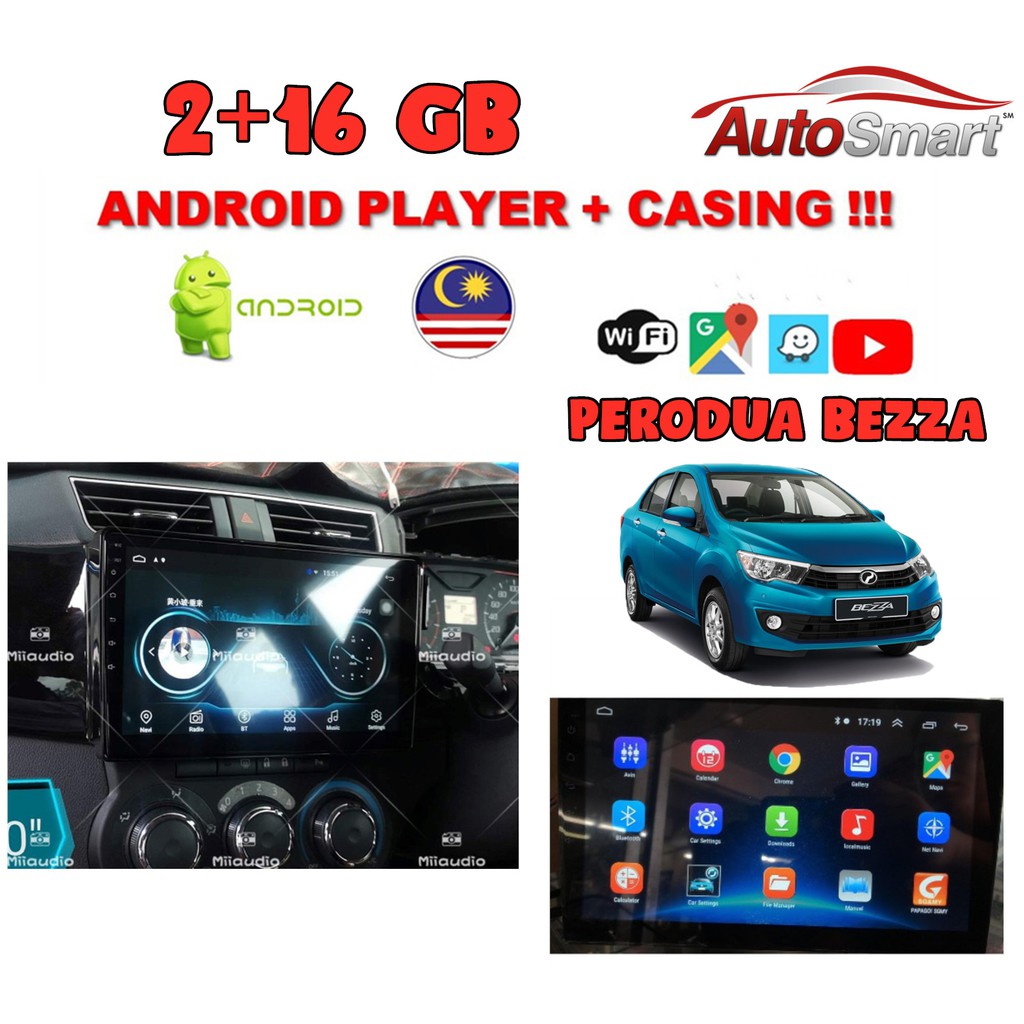 Perodua Bezza 2+16G 10 INCH IPS 2.5D full HD screen 