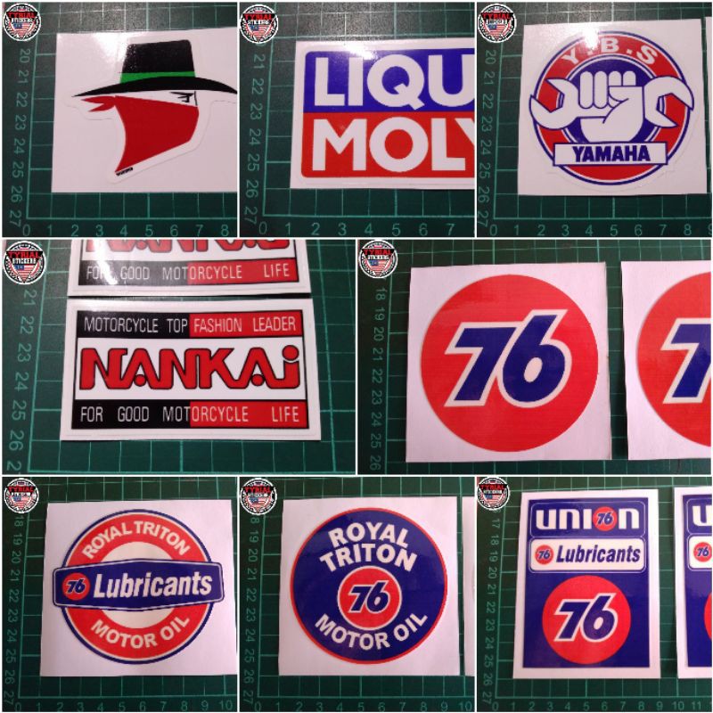 STICKERS MOTOR PELEKAT MOTOR SKOAL BANDIT LIQUI MOLY YAMAHA YBS NANKAI ...