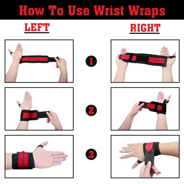 Odour Control) 2Pcs Gym Weightlifting Wrist Wrap Training Weight Lifting Gloves Bar Grip Barbell Straps Wraps Hand Wrap | Shopee Malaysia