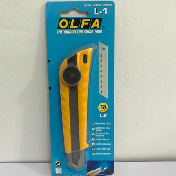 OLFA CUTTER MODEL : L-1 18MM LB - PMN | Shopee Malaysia