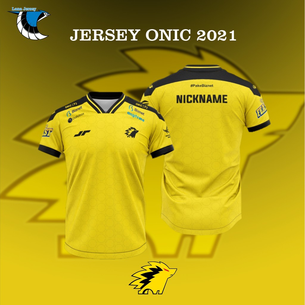 Jersey Onic Esport 2021 Terbaru Baju Gaming Onic Murah full printing