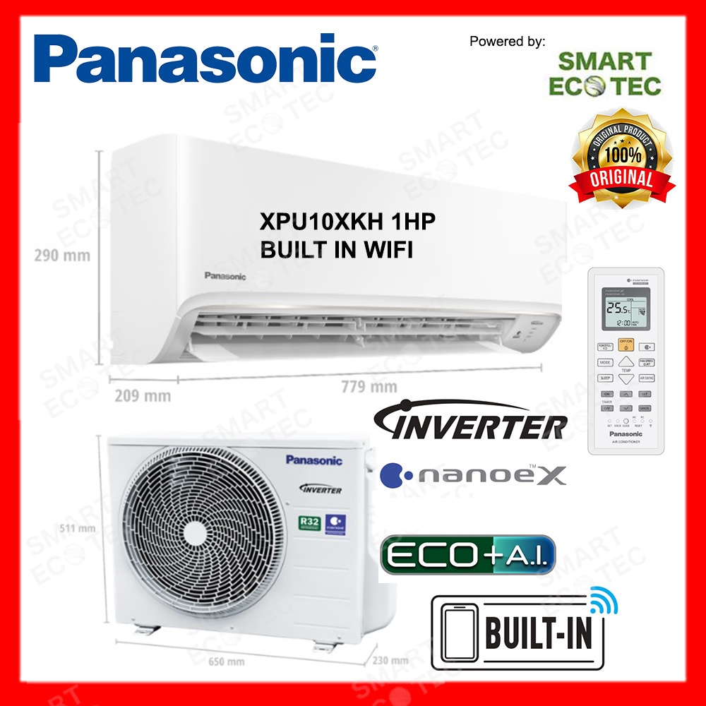 Panasonic Hp Hp Inverter R Xpu Xkh Xpu Xkh Eco A I Deluxe Inverter Nanoe X Xpu Series