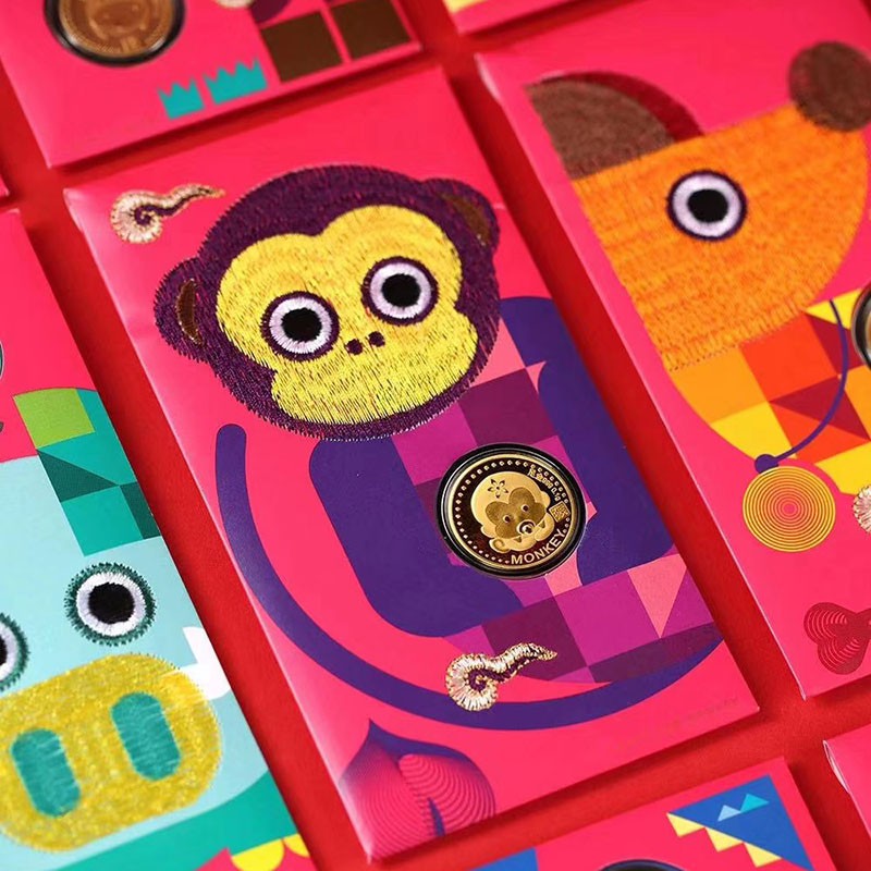 Premium Multi 2023 Rabbit Year CNY Embroidery Red Packets Lucky 12 Zodiacs Envelope Angpao New Gifts Essential - Image 2