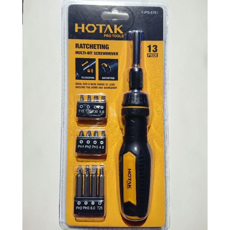 Heavy Duty Ratchet Screwdriver / Hotak Pro Tools / Screwdriver Set