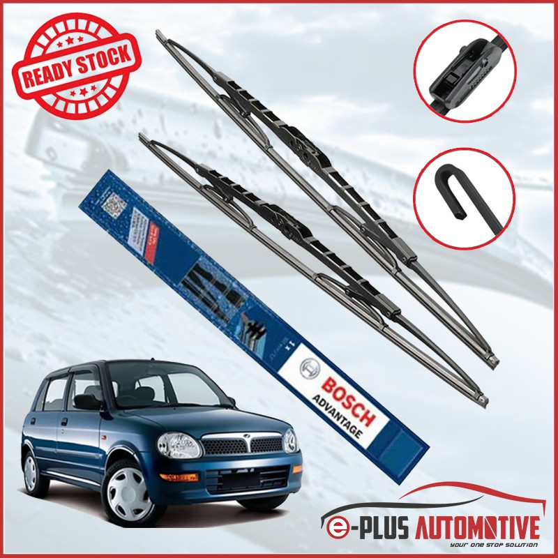 Original Bosch Advantage Windshield Wiper Blades Perodua Car Model Alza Myvi Aruz Axia Bezza Kancil Kelisa Viva Shopee Malaysia