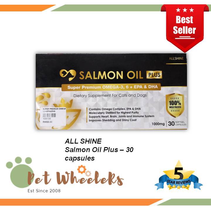 Salmon Oil Plus, Super Premium Omega3, 6 + Epa & Dha 1000mg/30 Capsules Shopee Malaysia