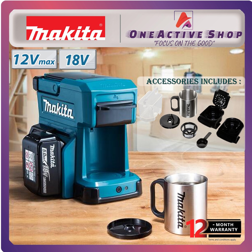 MAKITA Coffee Maker Cordless 18V DCM501 Z / DCM501Z 1 Year Warranty