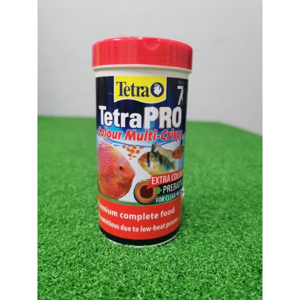 Tetra Pro Colour MultiCrisps Fish Food (55g/250ml). Small Tropical Fish Food. Makanan Ikan
