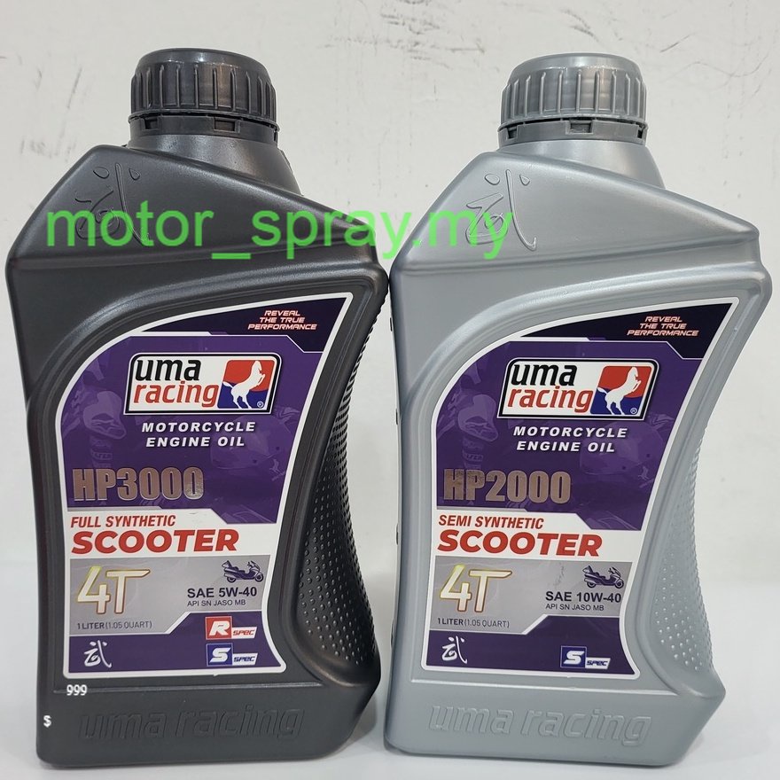 LIQUI MOLY SCOOTER RACE & UMA RACING SCOOTER 4T FULLY SYNTHETIC HC 5W40 / SEMI SCOOTER MB 10W40
