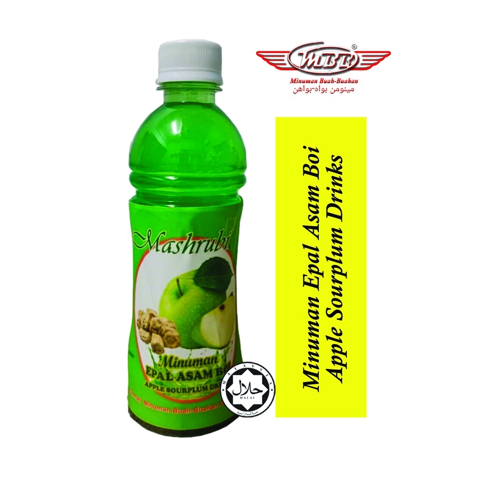 MBB MASHRUBI Minuman Epal Asam Boi (Apple Sourplum Drinks) 350ml ...