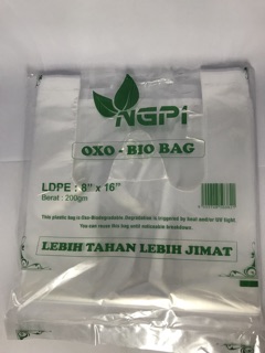 PE BEG PLASTIK JERNIH  BERTANGKAI Ngpi PLASTIC BAG 