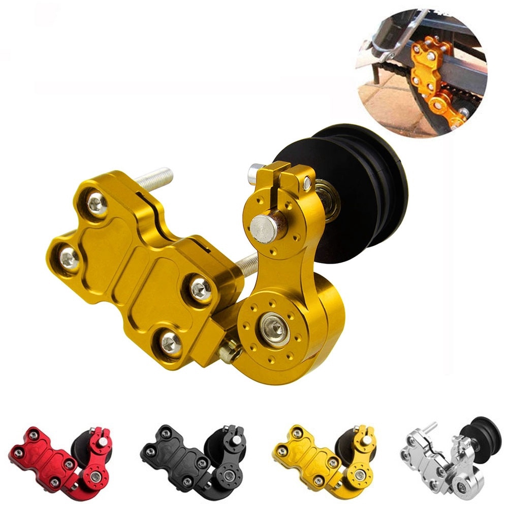 Universal Motorcycle Adjuster Chain Tensioner Portable Tool Roller for