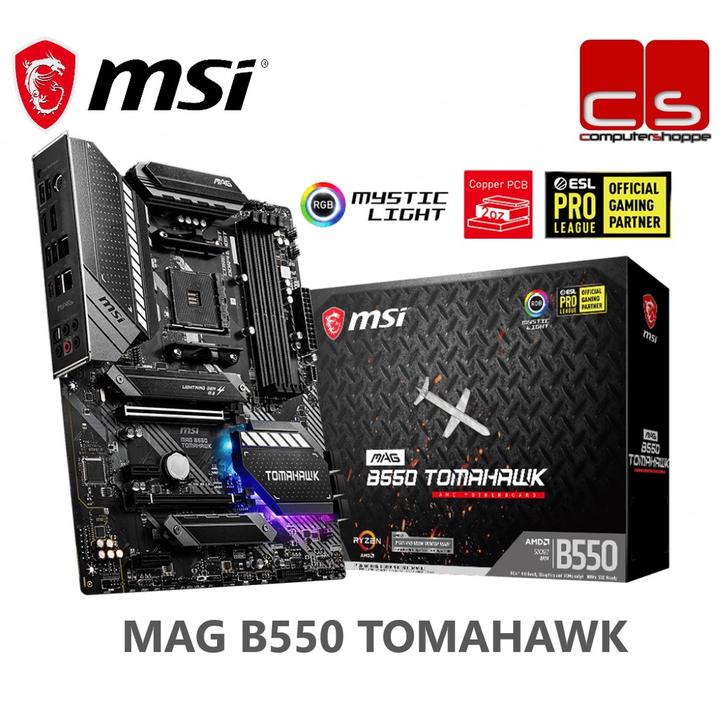 MSI MAG B550 TOMAHAWK AM4 ATX MOTHERBOARD Shopee Malaysia