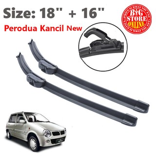 Wiper arm chrome kancil petak/belalang cermin depan 