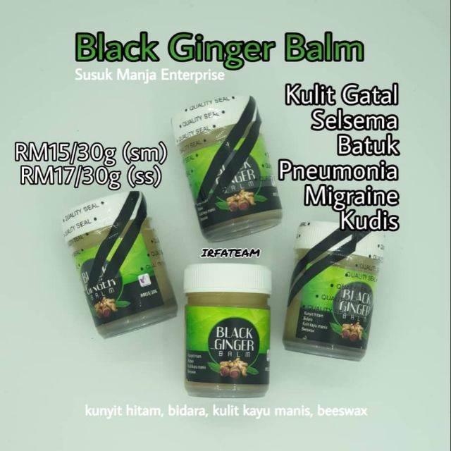 ️Black Ginger Balm SME untuk kulit gatal, selslema ,batuk,pneumonia