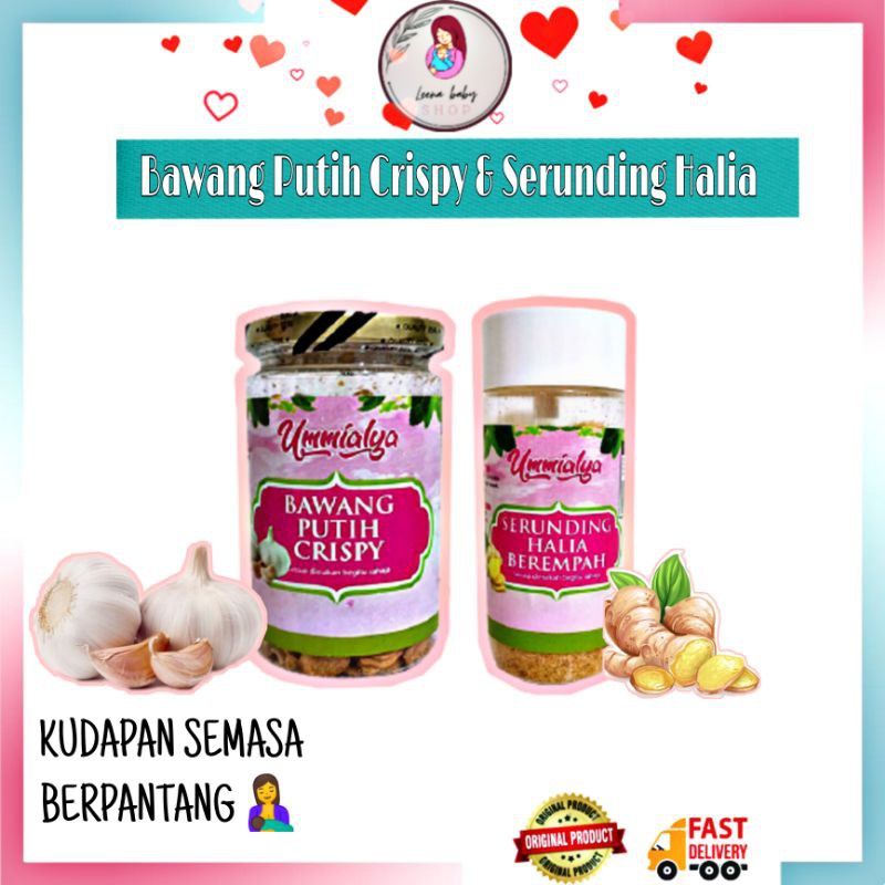 Buy Bawang Putih Crispy Dan Serunding Halia Makanan Pantang Seetracker Malaysia