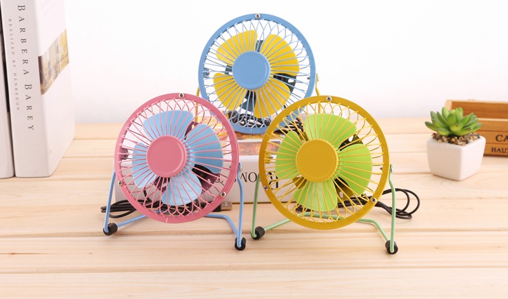 Colourful USB Metal Fan USB Mini Fan USB Table Fan Portable Mini Fan Portable USB Fan Kipas Mini Kipas Meja Kipas Travel