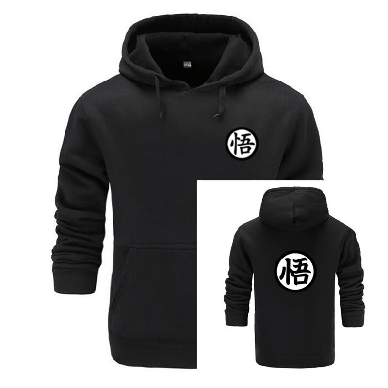 anime hoodies dragon ball z pocket hooded sweatshirts goku hoodies  pullovers men long sleeve new