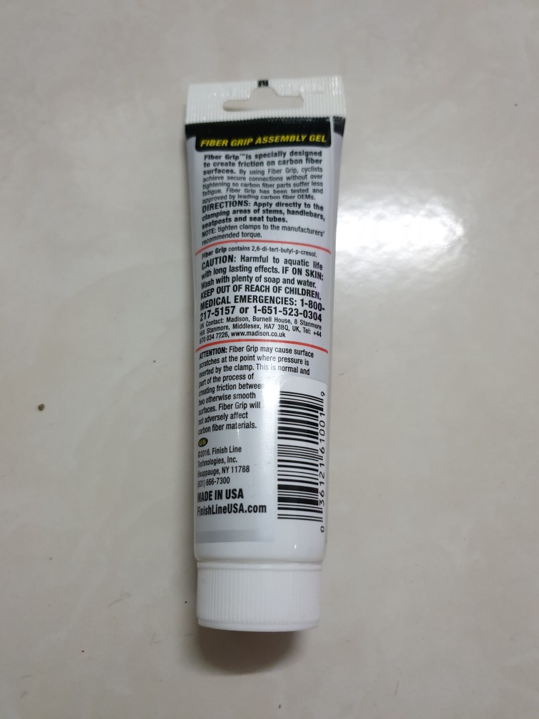 finish line fiber grip assembly gel