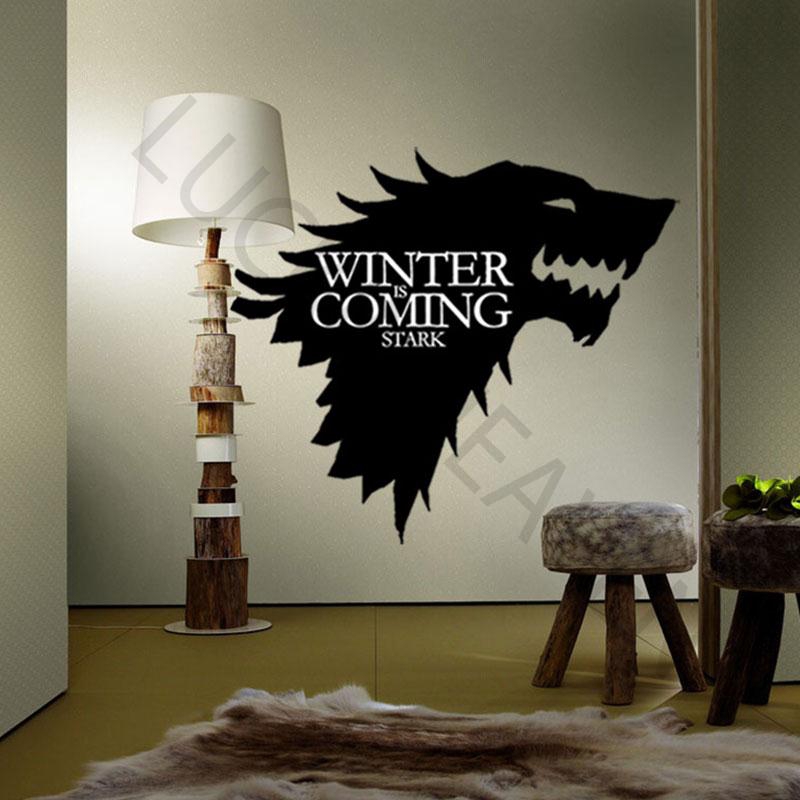 Game Of Thrones Decals For Wall Wolf Sticker Living Room Bedroom Decor