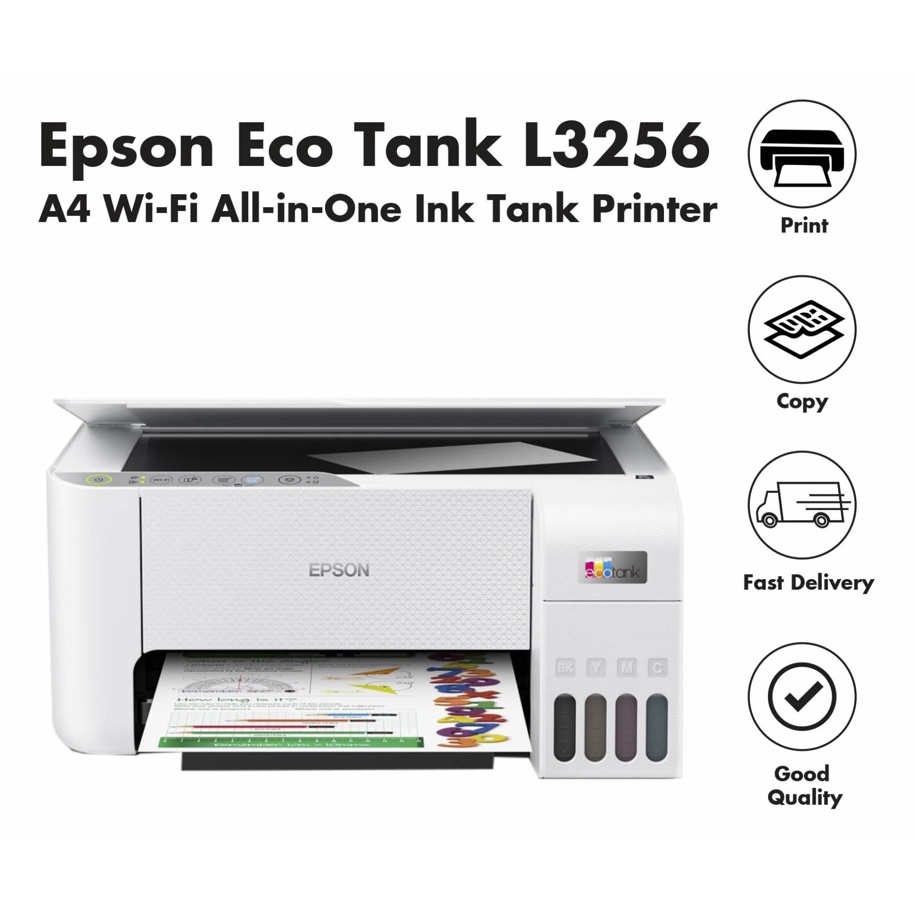 Epson EcoTank L3256 All In One Wireless Printer (Include Original
