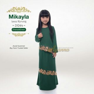  Baju  Kurung  Budak  Mikayla 2524 XS XXL Baju  Raya 2021  
