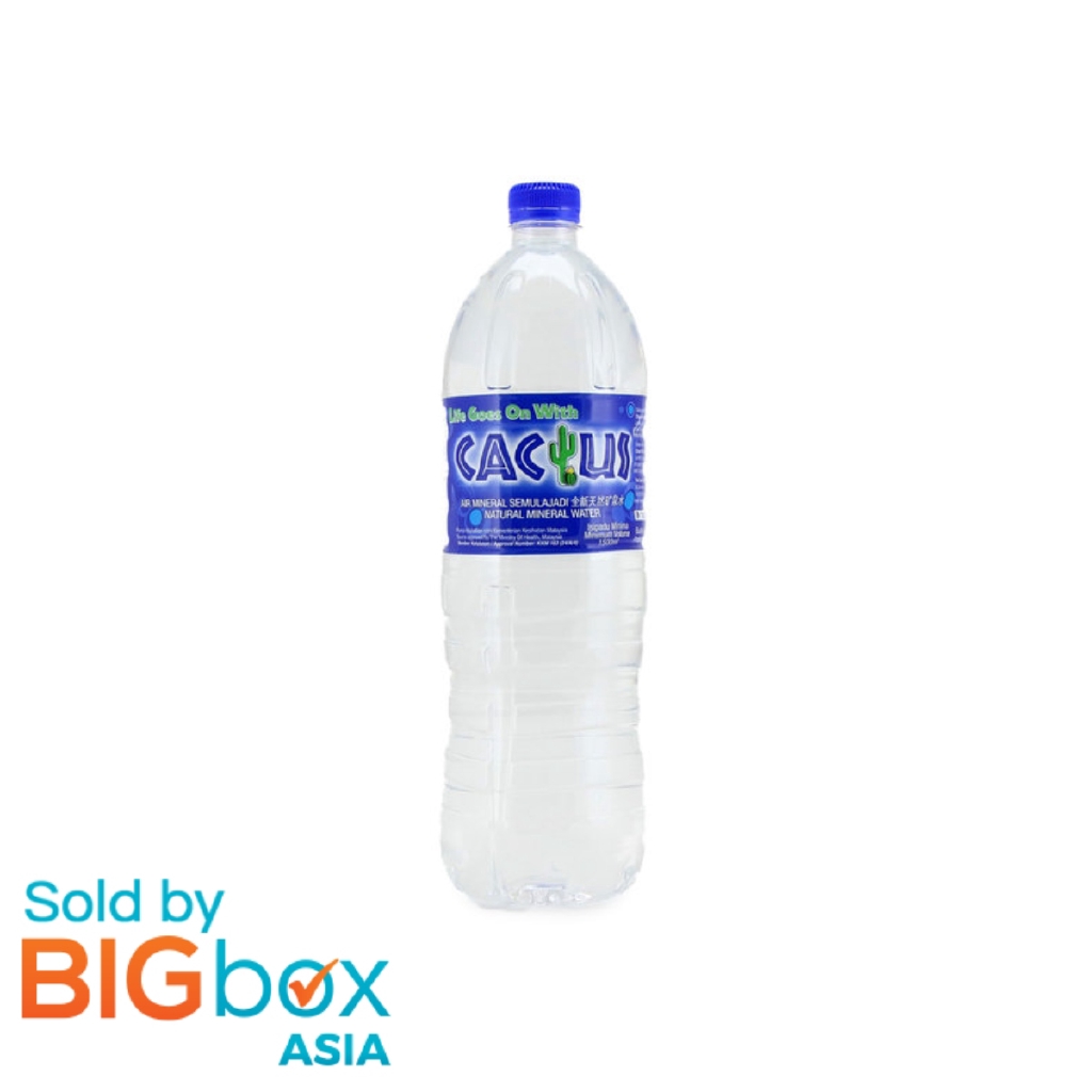 Cactus Natural Mineral Water 1.5 Liter | Shopee Malaysia