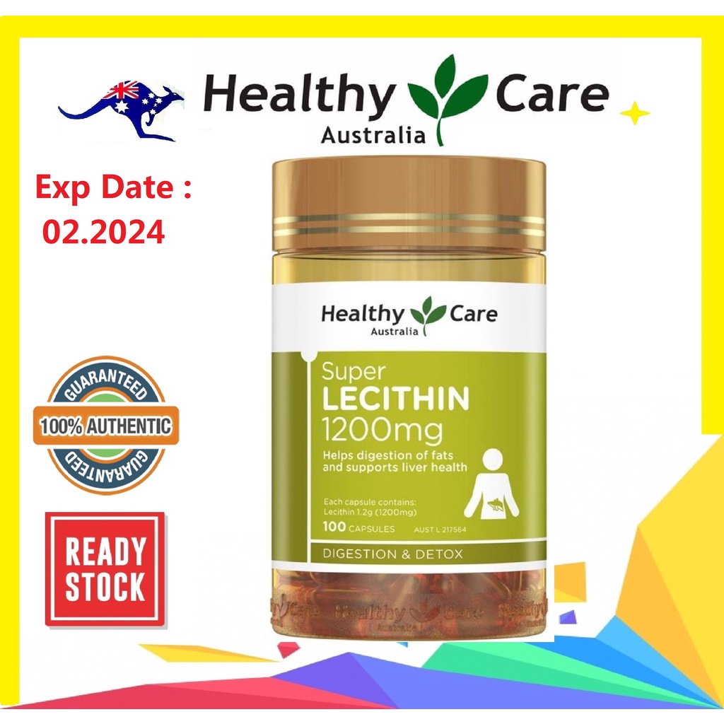 Healthy Care Australia Super Lecithin 1200mg 100 capsules Shopee Malaysia