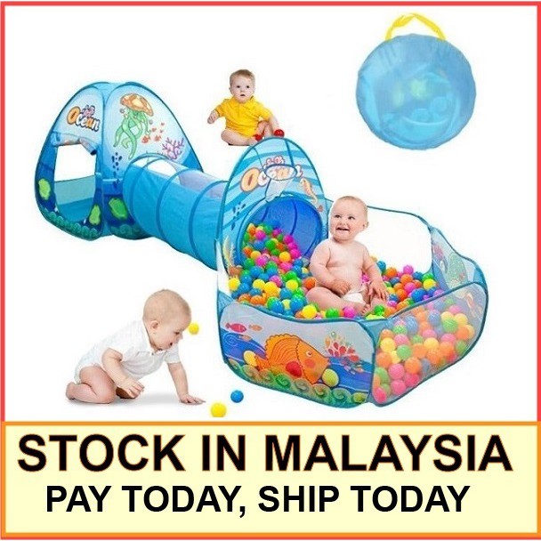 baby play tent with tunnel