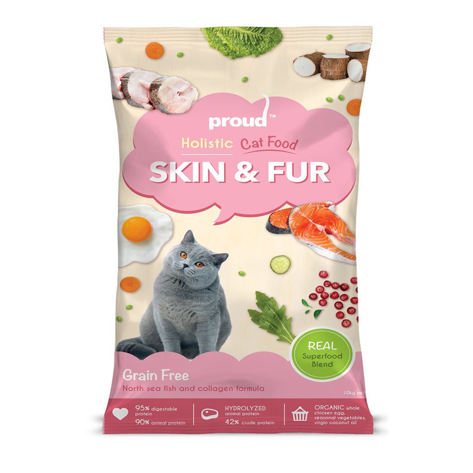 Proud Holistic Skin Fur Grain Free Cat Food 300g Repack