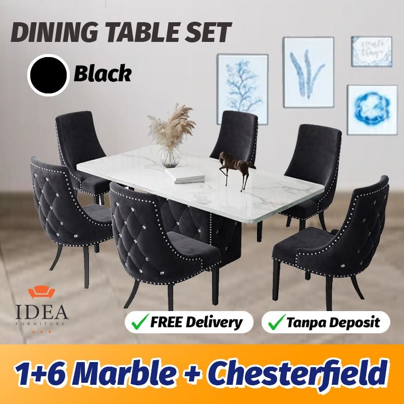 Dining set 6seater 8seater Table Home And Living Furniture Desk And Tables Meja kerusi makan