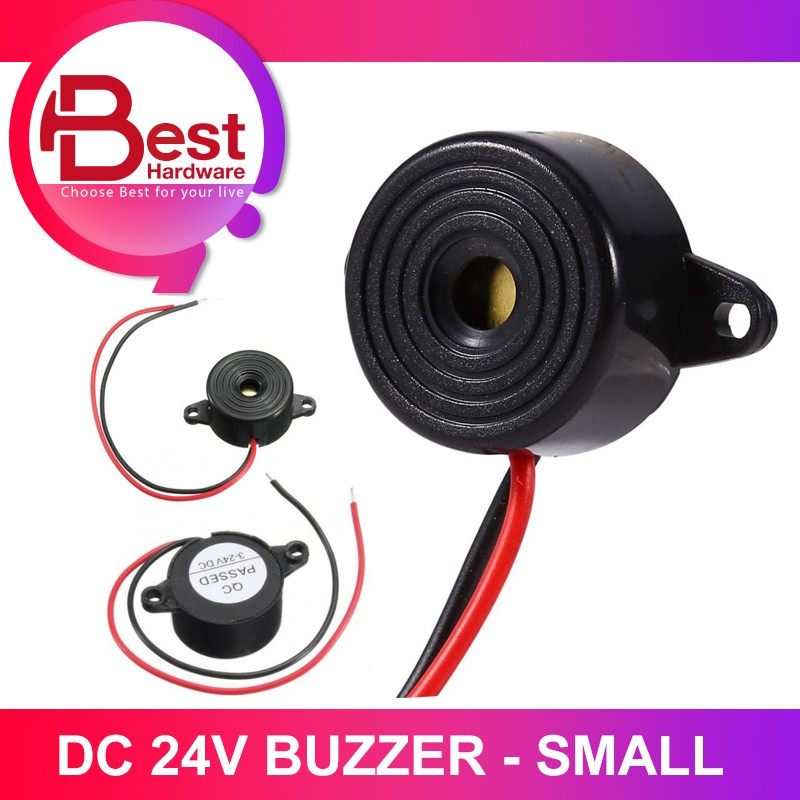 Best Hardware Dc3 24v Sfm 20b Active Piezoelectric Buzzer Long Continous Beep Tone Buzzer