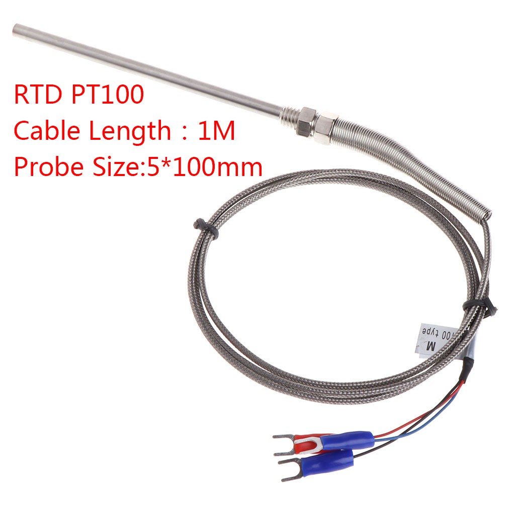Rtd Pt100 Temperature Sensor Thread M8 Cable 1m Thermocouple Probe Shopee Malaysia