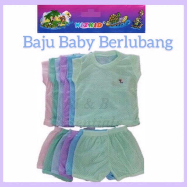BABY EYELET SUIT / BAJU BABY LUBANG WIZKID | Shopee Malaysia
