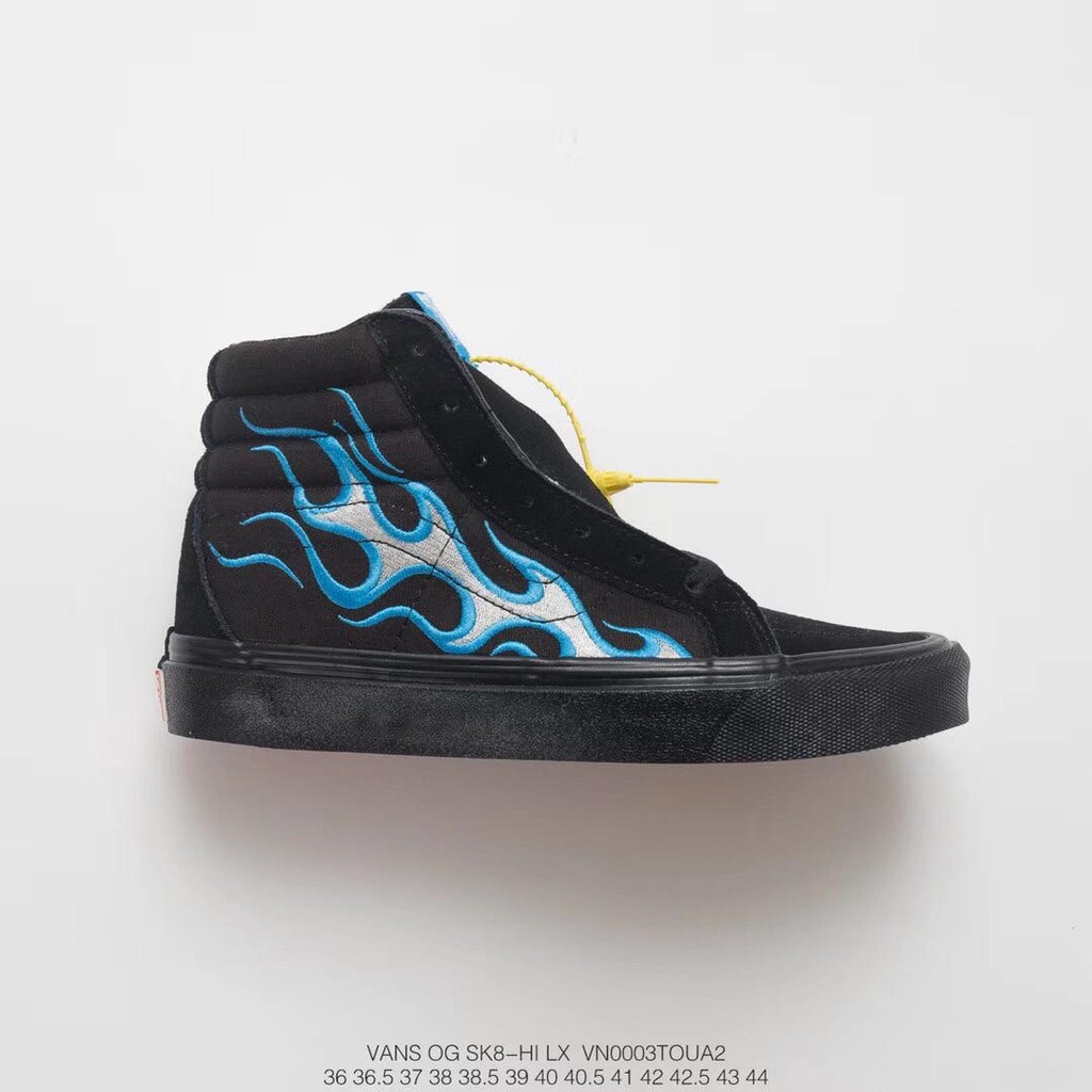 vans wtaps blue flame