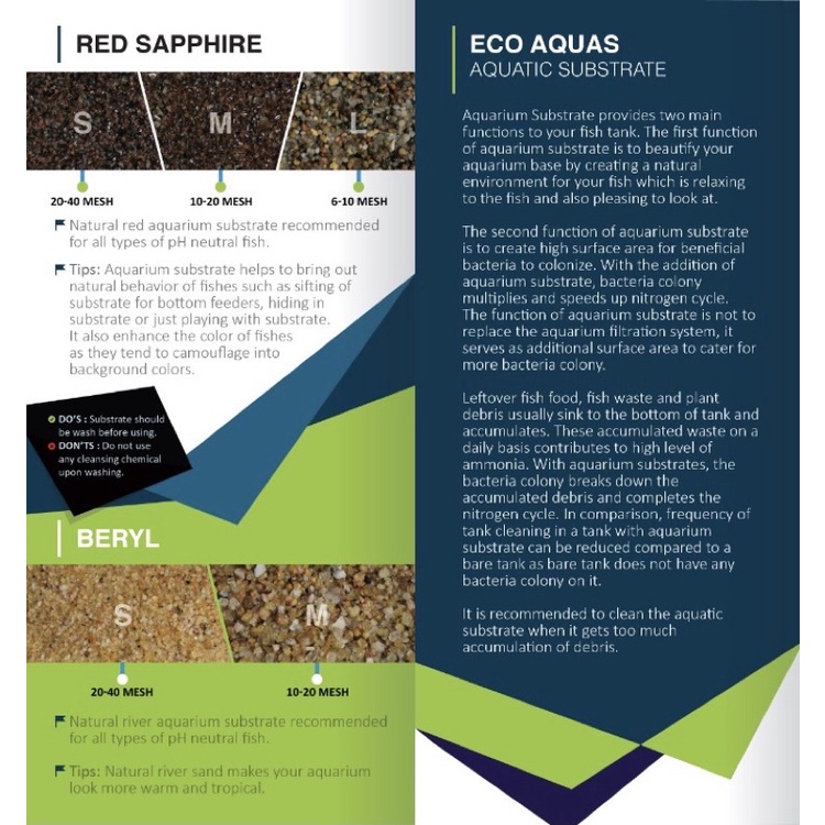 5kg EcoAquas Aquatic Premium Natural Substrate Growth Media For Beneficial Bacteria Aquarium Sand Pasir Malang