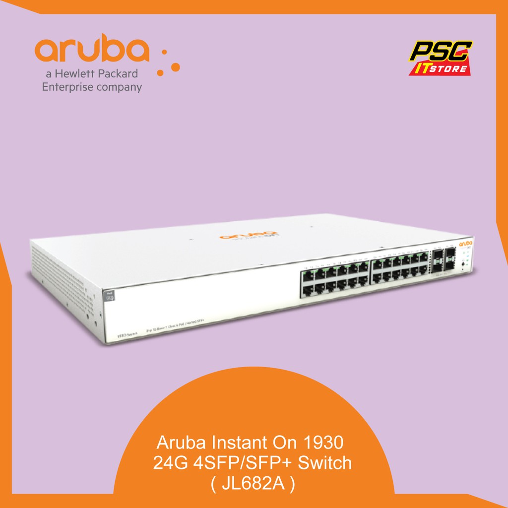 HP Aruba JL682A | Aruba Instant On 1930 24G 4SFP/SFP+ Switch | Shopee ...