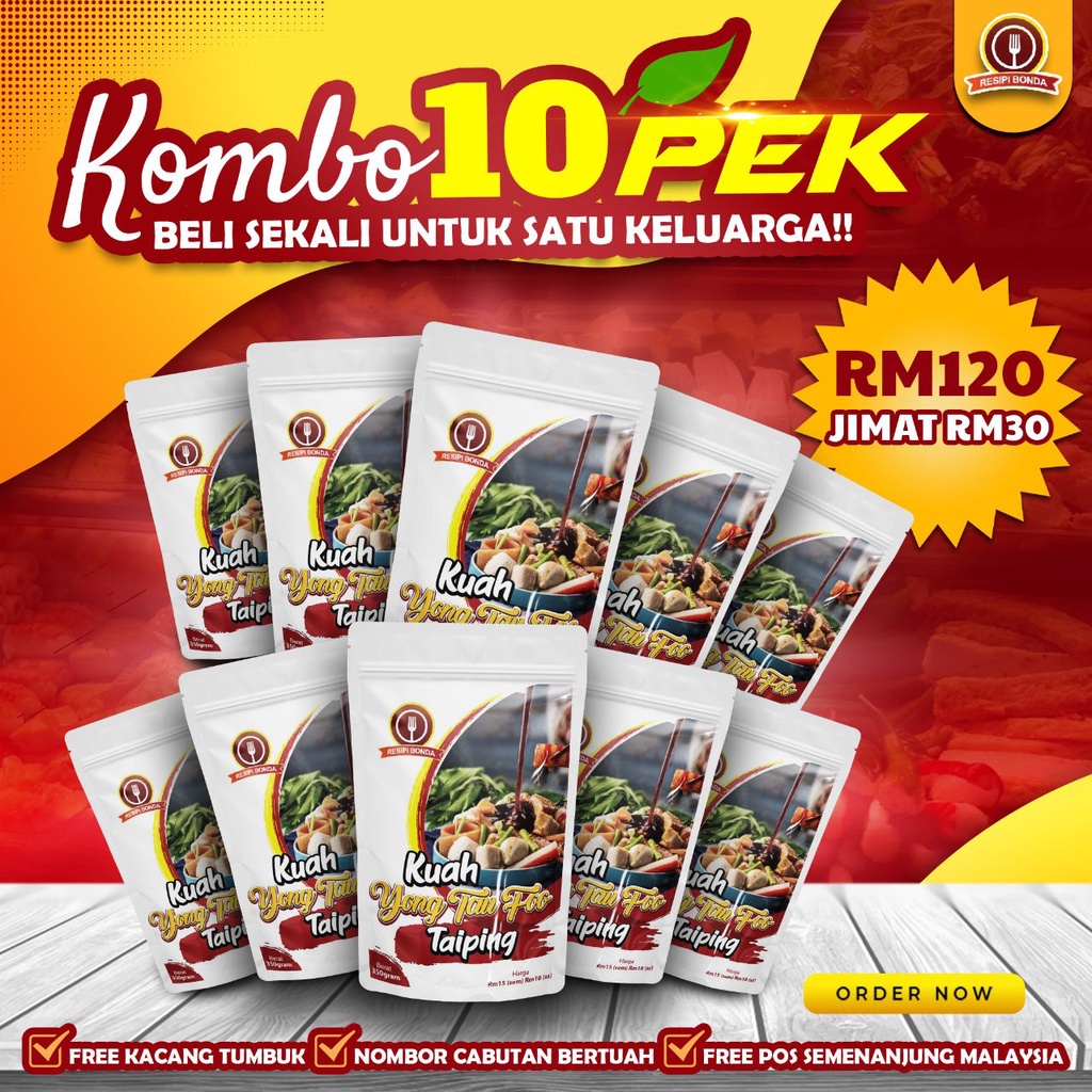 [ BORONG] 10 PEK KUAH YONG TAU FOO PES READY TO EAT KUAH YONGTAUFU ...