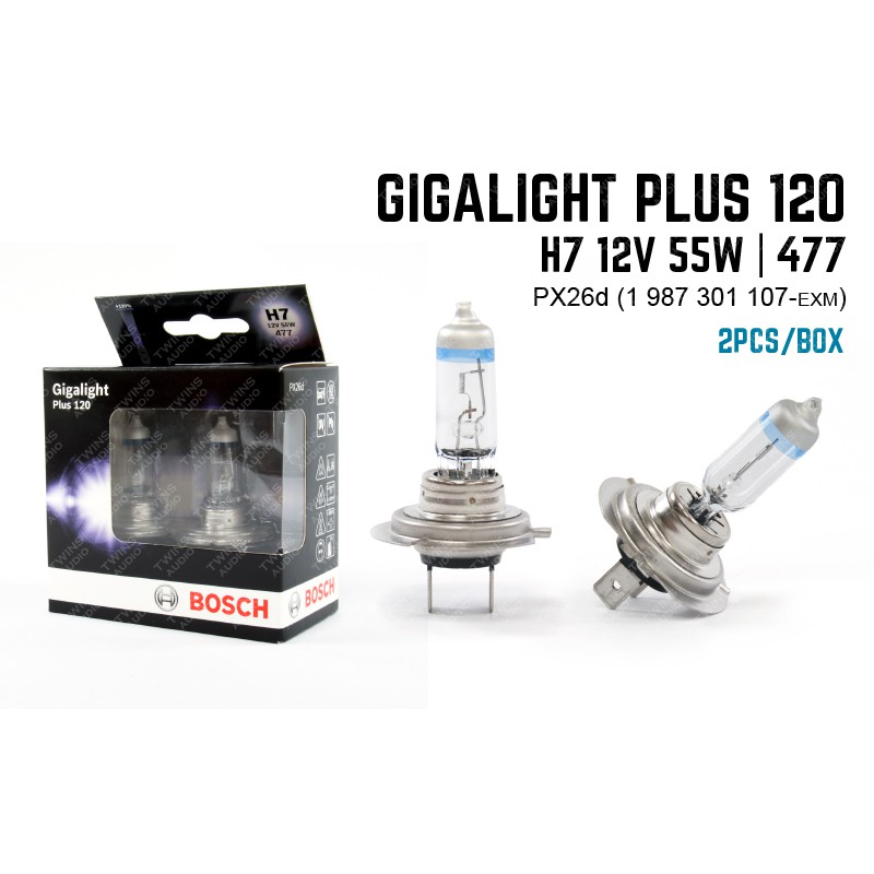 Bosch Gigalight Plus 120 12v Bulb H7 55w Shopee Malaysia