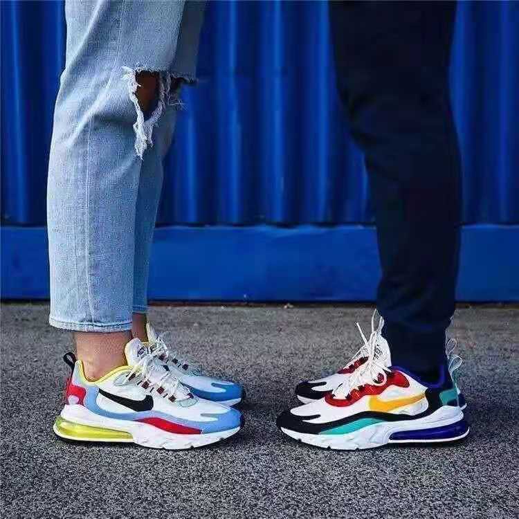 ☑◎Ready Nike 270 new air cushion women and men breathable sneakers kasut couple sports running shoes | Shopee Malaysia